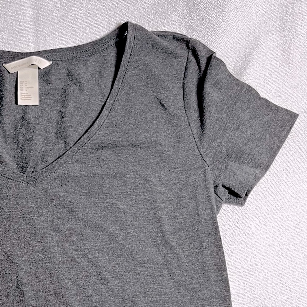 H&M Grey V-Neck Shirt